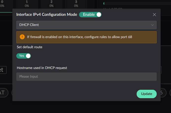 DHCP client