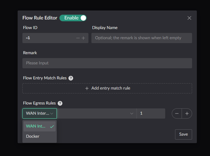 Flow configuration
