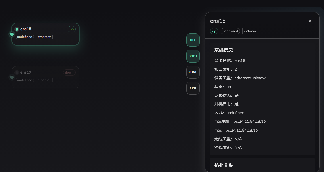 网卡面板
